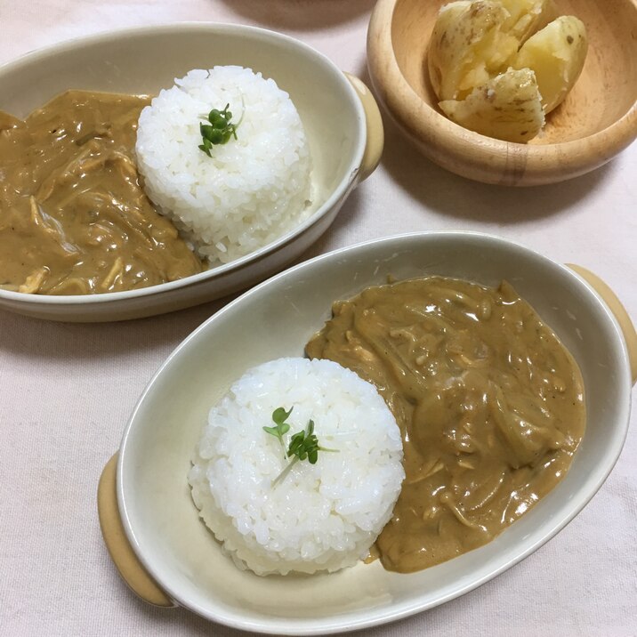 舞茸しめじの牛乳たっぷりポークカレー♡